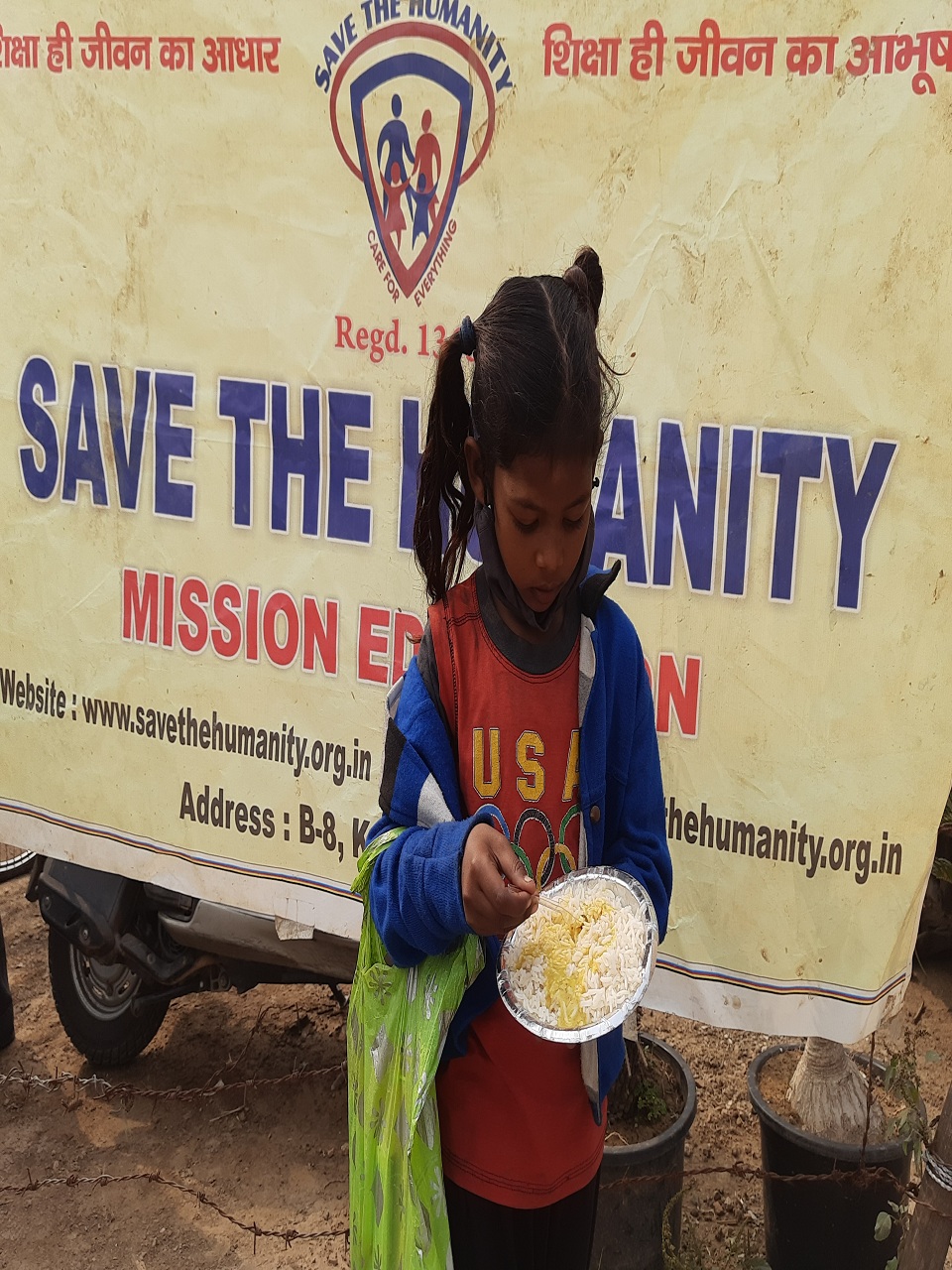 save the humanity mid day meal distribution