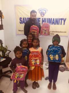 school bags for distribution